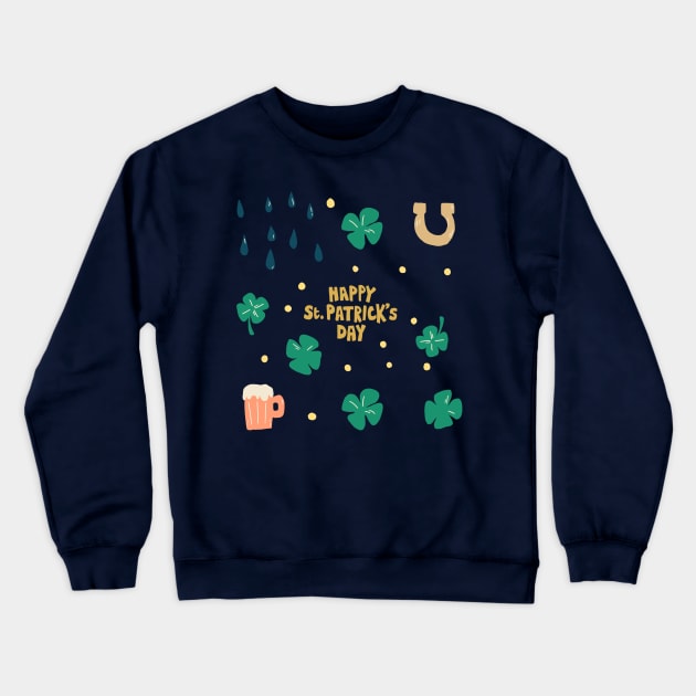 Happy St. Patrick's Day Crewneck Sweatshirt by Nievazul